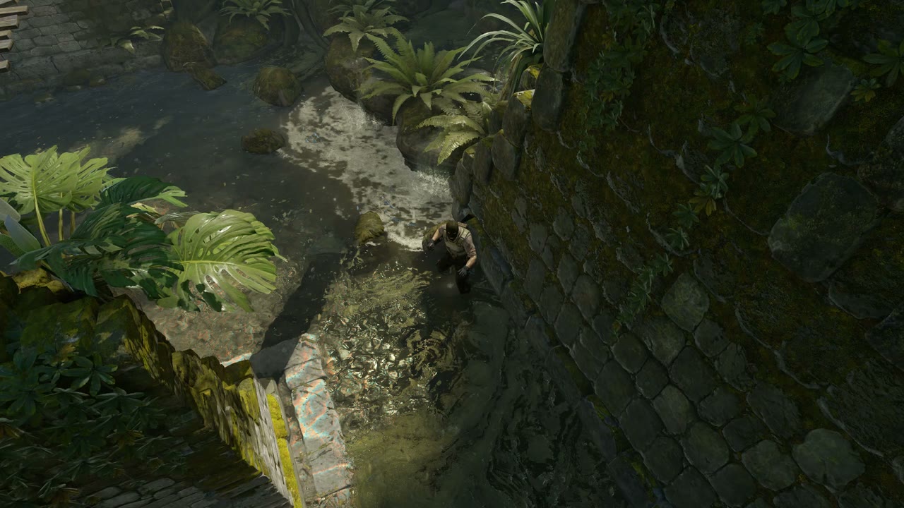 Third-person view of the setup position