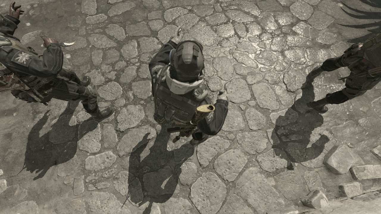 Third-person view of the setup position