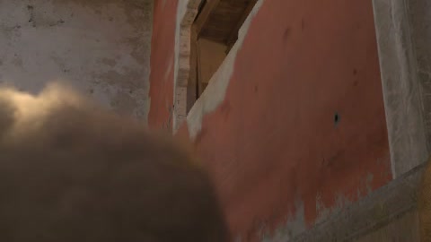 Close-up of the aim point just before the throw