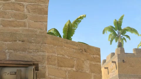 Close-up of the aim point just before the throw