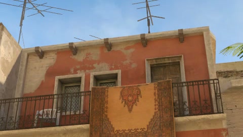 Close-up of the aim point just before the throw