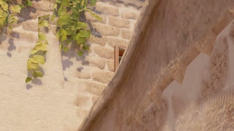 Close-up of the aim point just before the throw