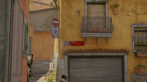 Close-up of the aim point just before the throw