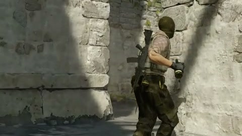 Close-up of the aim point just before the throw