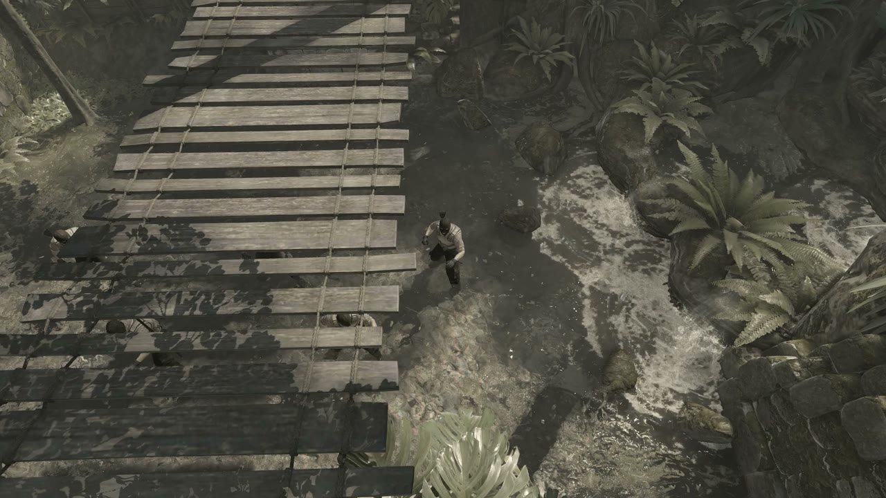 Third-person view of the setup position