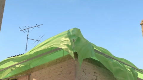 Close-up of the aim point just before the throw