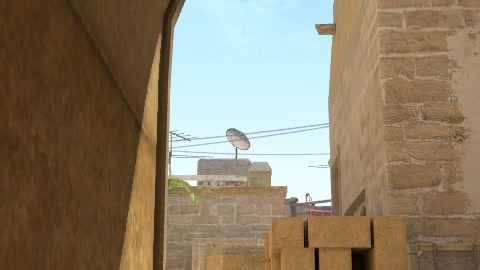 Close-up of the aim point just before the throw