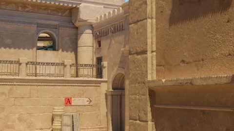 Close-up of the aim point just before the throw