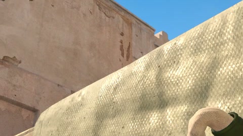 Close-up of the aim point just before the throw