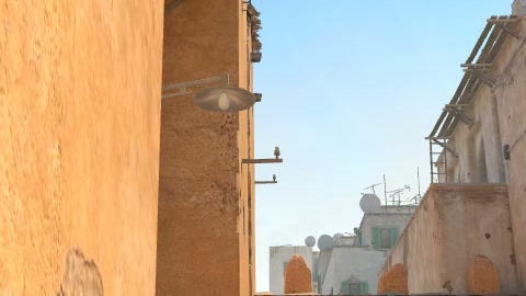 Close-up of the aim point just before the throw