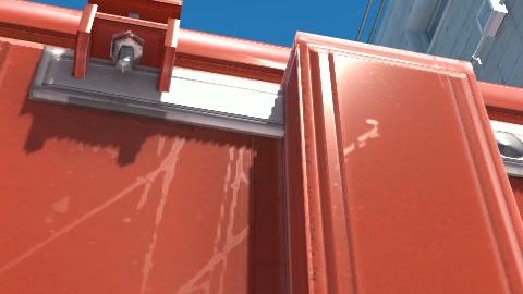 Close-up of the aim point just before the throw