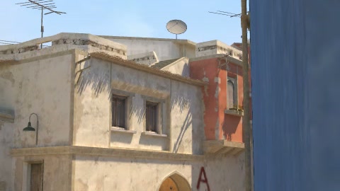 Close-up of the aim point just before the throw
