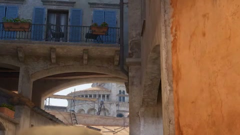 Close-up of the aim point just before the throw