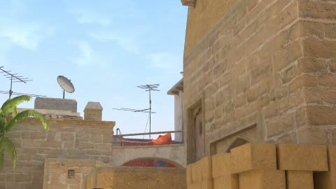 Close-up of the aim point just before the throw