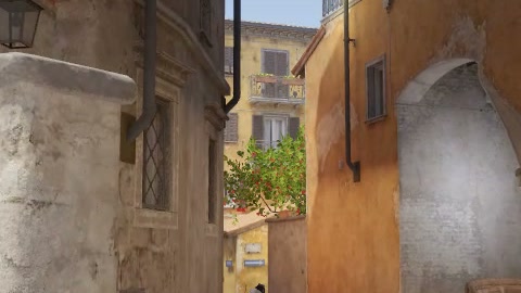 Close-up of the aim point just before the throw
