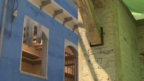 Close-up of the aim point just before the throw