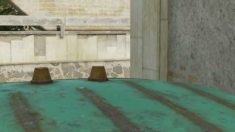 Close-up of the aim point just before the throw