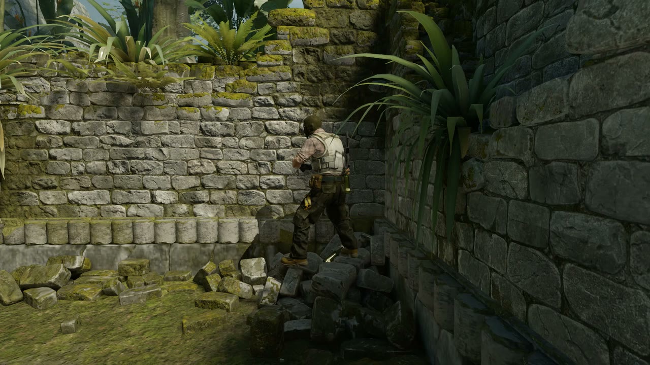Third-person view of the setup position