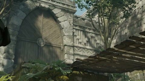 Close-up of the aim point just before the throw