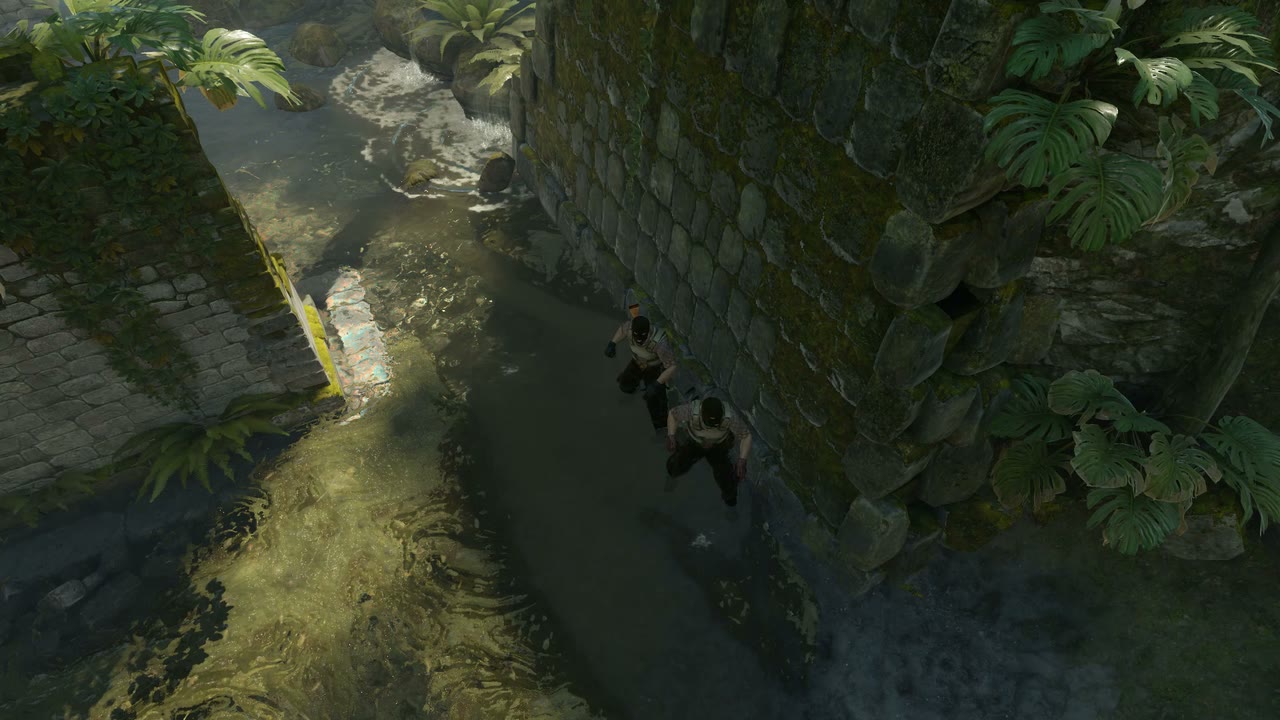 Third-person view of the setup position