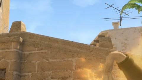 Close-up of the aim point just before the throw