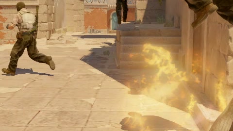 Close-up of the aim point just before the throw