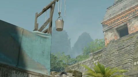 Close-up of the aim point just before the throw