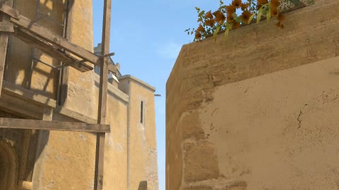 Close-up of the aim point just before the throw