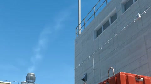 Close-up of the aim point just before the throw