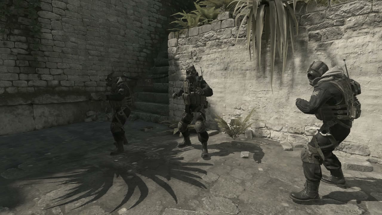 Third-person view of the setup position