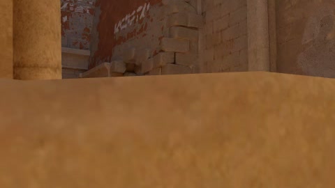 Close-up of the aim point just before the throw