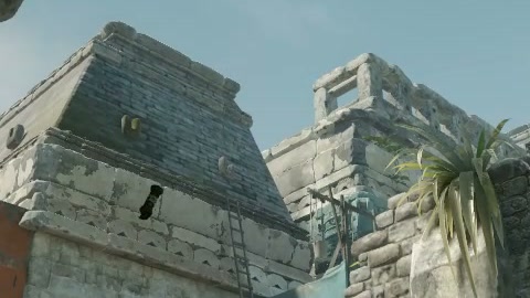 Close-up of the aim point just before the throw