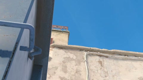 Close-up of the aim point just before the throw