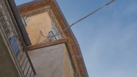 Close-up of the aim point just before the throw