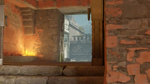 Zbliżenie punktu celowania tuż przed rzutem