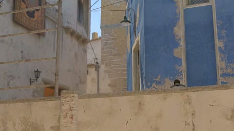 Close-up of the aim point just before the throw