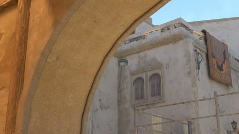Close-up of the aim point just before the throw