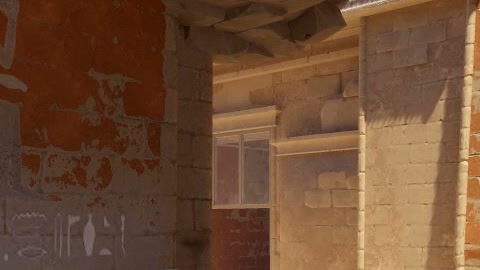 Close-up of the aim point just before the throw