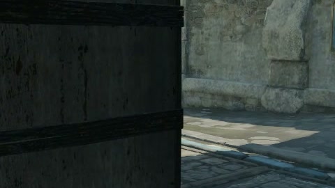 Close-up of the aim point just before the throw