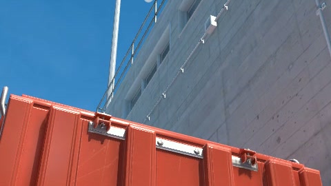 Close-up of the aim point just before the throw