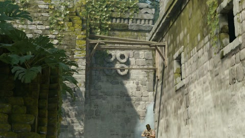 Close-up of the aim point just before the throw