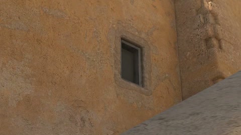 Close-up of the aim point just before the throw