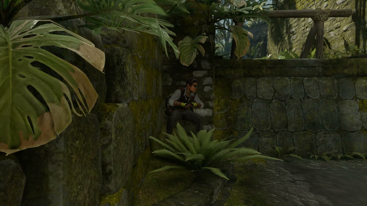 Third-person view of the setup position