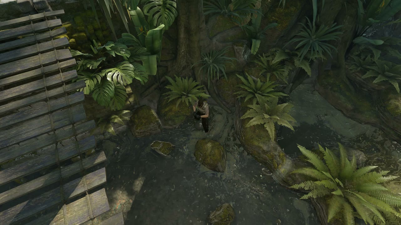 Third-person view of the setup position