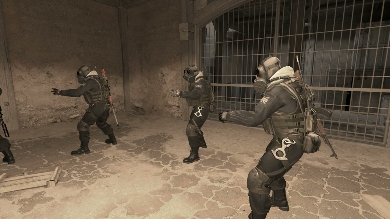 Third-person view of the setup position