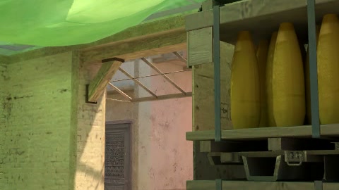 Close-up of the aim point just before the throw
