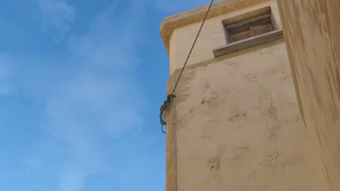 Close-up of the aim point just before the throw