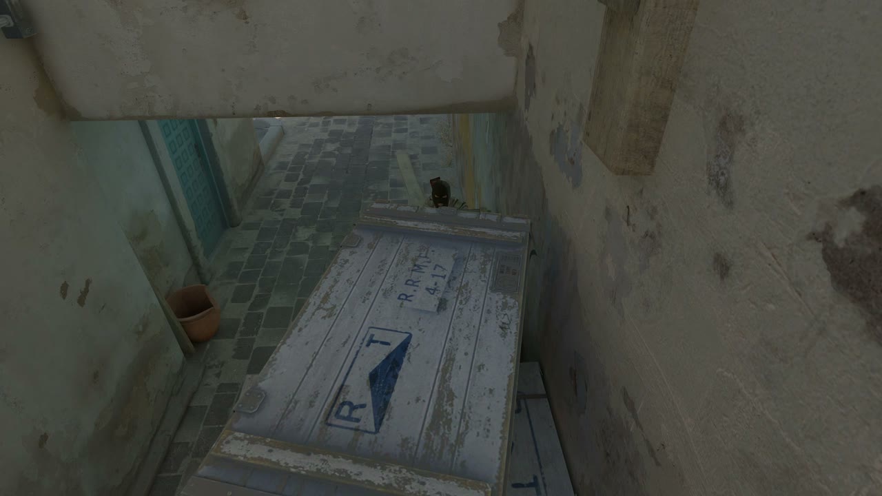 Third-person view of the setup position