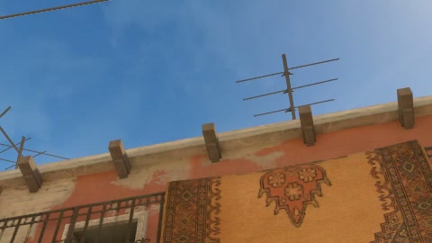 Close-up of the aim point just before the throw
