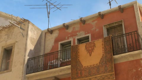 Close-up of the aim point just before the throw